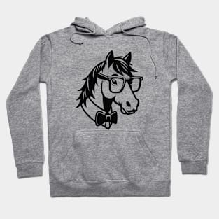 Nerdy Smart Horse Hoodie